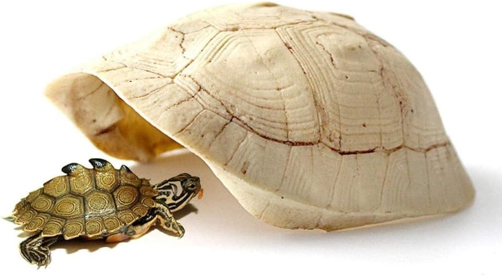 Simulation Turtle Shell Hideout, Amphibian Aquarium Reptile Box Hideout - Habitat Corner Decor Lizard Snake Turtle Hideouts