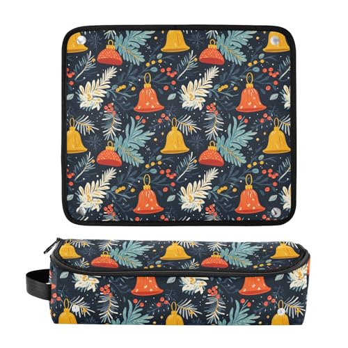 Bolsa de viaje Botanical Plants Marble para herramientas de cabello, resistente al calor, organizador portátil para planchas, rizadores y accesorios de cuidado capilar miniatura 3