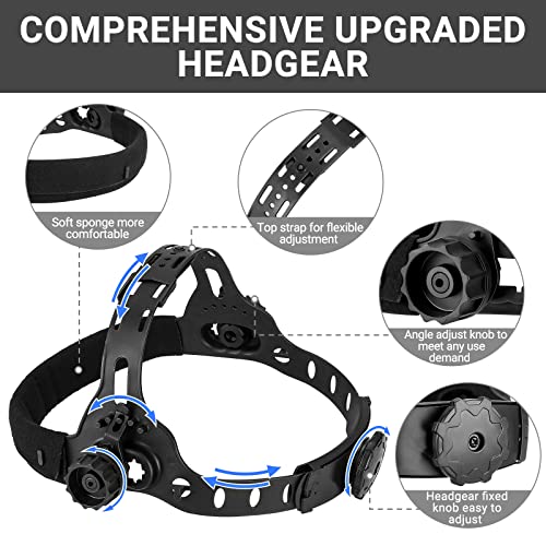 image for DEKOPRO Welding Helmet Auto Darkening: DEKORPO True Color Solar Powere