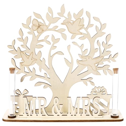 Hochzeit Geldgeschenk Holz, Lebensbaum Geldgeschenk MR & MRS Geldbaum Hochzeits Deko Tischdeko Geld...