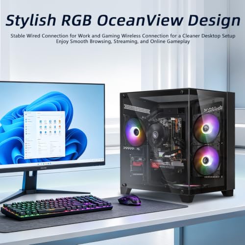 Image of Desktop Computer Gaming PC, i5 CPU Up to 3.6GHz, ,16GB RAM, 256GB SSD,