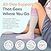 ZenToes Compression Socks for Women & Men, Gradual 15-20mmHg Compression Socks Men With Targeted Cushioning, Breathable Cotton Blend for All Day Comfort, Lilac, Medium, Wide Width