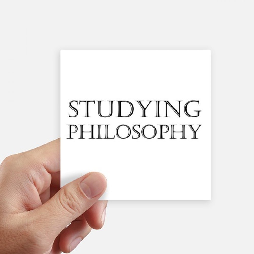 Stickers carrés de philosophie 10x10 cm multicolores pour déco ordi et mur