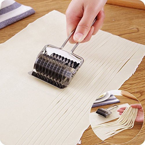 Edelstahl-Nudel-Schneider, Nudel-Netz-Roller, Pasta-, Spaghetti-Maker, Küchengeräte, Kochutensilien, Teigschneider Pasta-Gerät