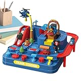 Rennbahn für Kinderautos, Rutschfestes Fahrzeugspiel mit Dinosaurier, Rennstrecke Auto Themenabenteuer Weihnachten | für Kinder Jungen Mädchen Geburtstag Haus Schule Kindergarten Boden