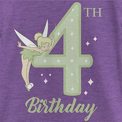 Disney Girl's Tink 4th Birthday T-Shirt2