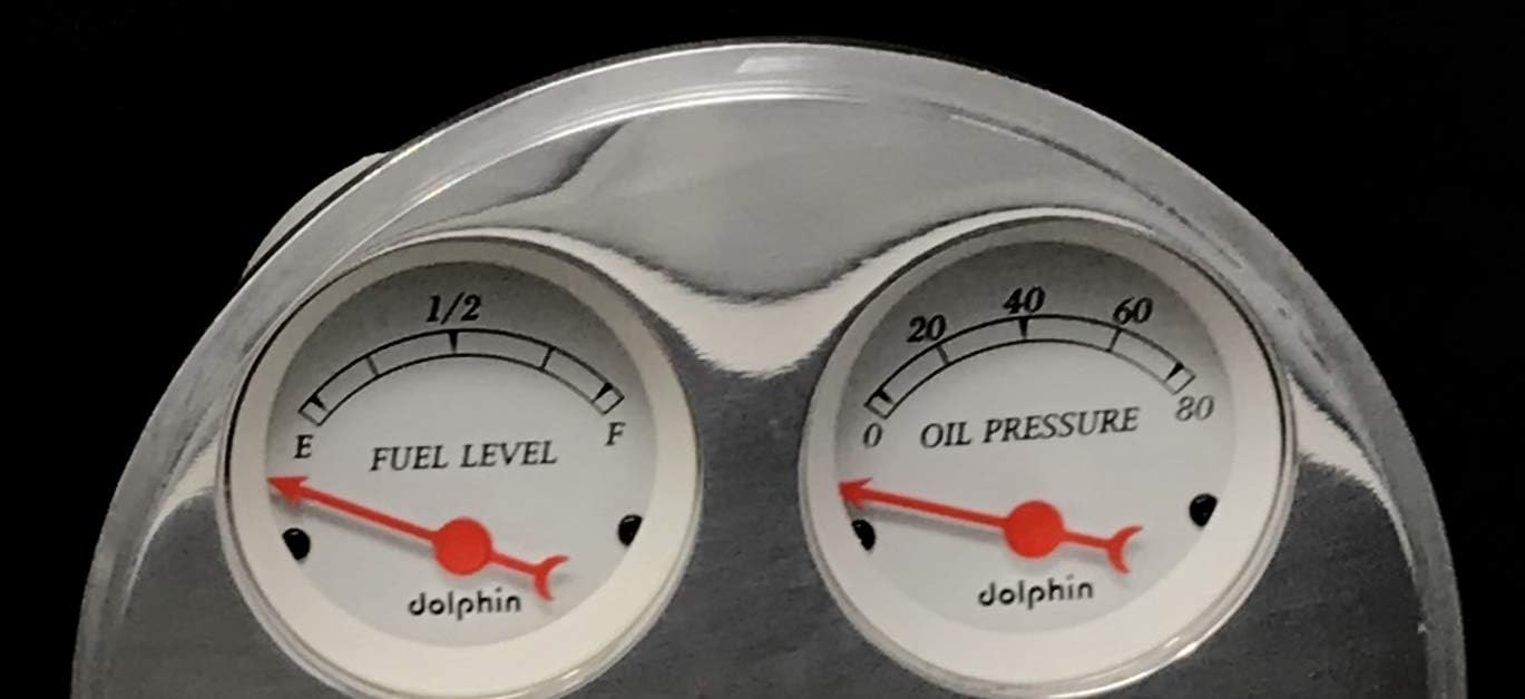 Dolphin Gauges 1947 1948 1949 1950 1951 1952 1953 Chevy Truck 5 Gauge Rear Mount Dash Cluster Panel Set Programmable