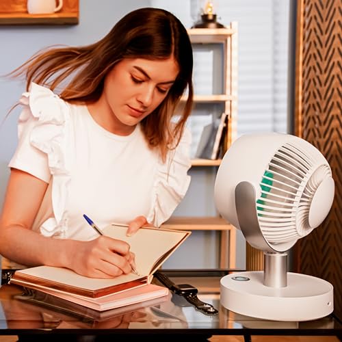 Cecotec Tischventilator EnergySilence 800 Cyclone Desk Portable, DC Motor 10 W, 6 Zoll, 4000 mAh Akku, 5 Geschwindigkeiten… – Ansicht 5
