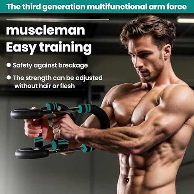 Twister Arm Trainer, Adjustable Chest Workout Equipment£¬£¨30-120lbs£© for Men & Women,Portable Home Gym Strength Trainer£¬Muscle Builder & Strength Training for Arms, Chest