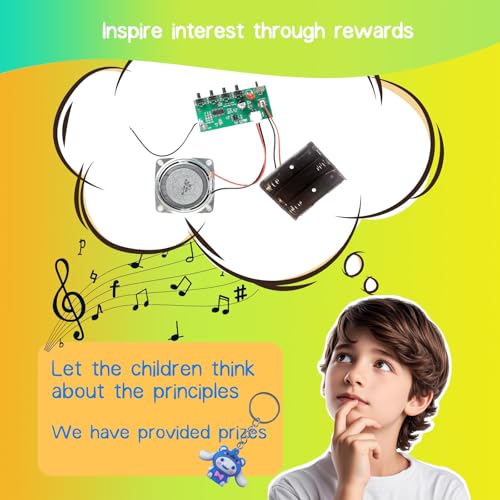 science kits for kids age 8-12 12-14 stem kits for kids age 8-10 diy radio kit for kids gifts for teen girls boys 9 11 13 15 16 with paint brush painting book stickers pendant amp squeeze toy
