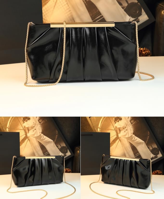 [RFZZYY] 結婚式 バッグ レディース パーティー マグネット式カバン 調節可能のチェーン付き 二次会 入学式 成人式 大きめ