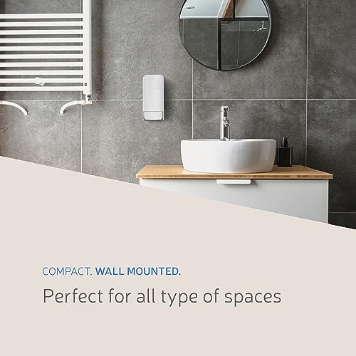 Image of Eversoft Wall-Mounted Manual Bag-in-Box Lotion Soap Dispenser, 800mL Lotion Hand Soap Sold Separately, White 1550-EZ
