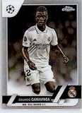 2022-23 TOPPS CHROME UEFA CLUB COMPETITIONS #12 EDUARDO CAMAVINGA REAL MADRID C.F. SOCCER OFFICIAL TRADING CARD OF SOCCER