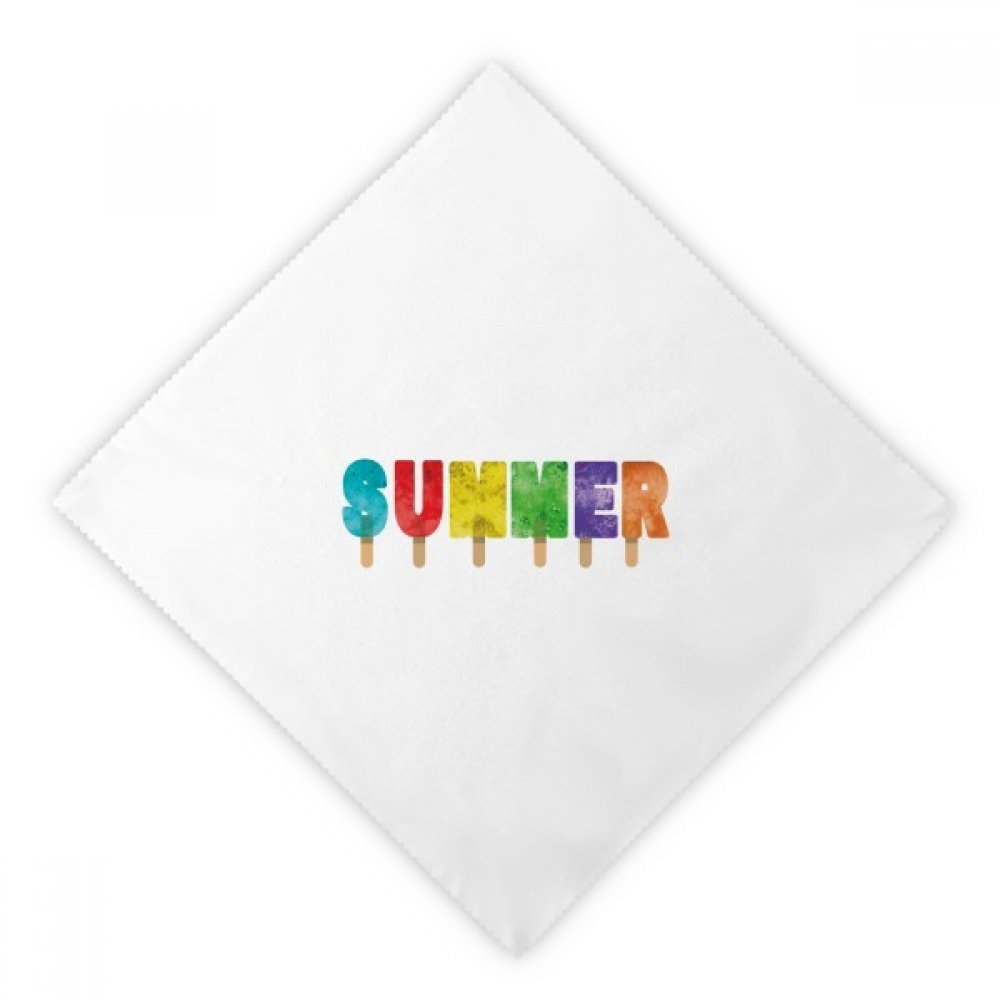 Serviettes en tissu popsicles pour repas d'été colorés