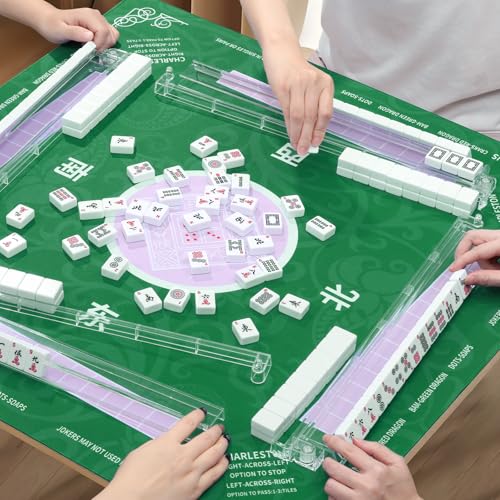 4 soportes de acrílico para Mahjong con empujadores miniatura 4