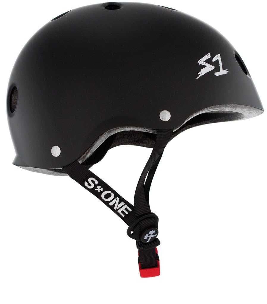 Schutzausrüstung - Mini Helm Lifer - Schwarz Matt - M - S ONE