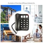 ELECDON-Large-Button-Phone-for-House-One-Touch-Dialing-Amplified-Corded-Phone-with-Speakerphone-for-Home-Landline-Phones-No-Need-to-use-Batteries-Noise-Cancelling-for-Hotel-Business-Office