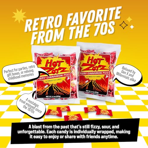 Zotz Hot , Fiery Cinnamon Fizz, 8.1 Ounce (Pack of 46)