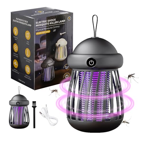 Lampara Antimosquitos Interior,Lampara Antimosquitos Recargable,Mata Mosquitos Electrico con Luz Nocturna 2 en 1,para Uso en Interiores,Patios, Oficinas,Repelente Mosquitos