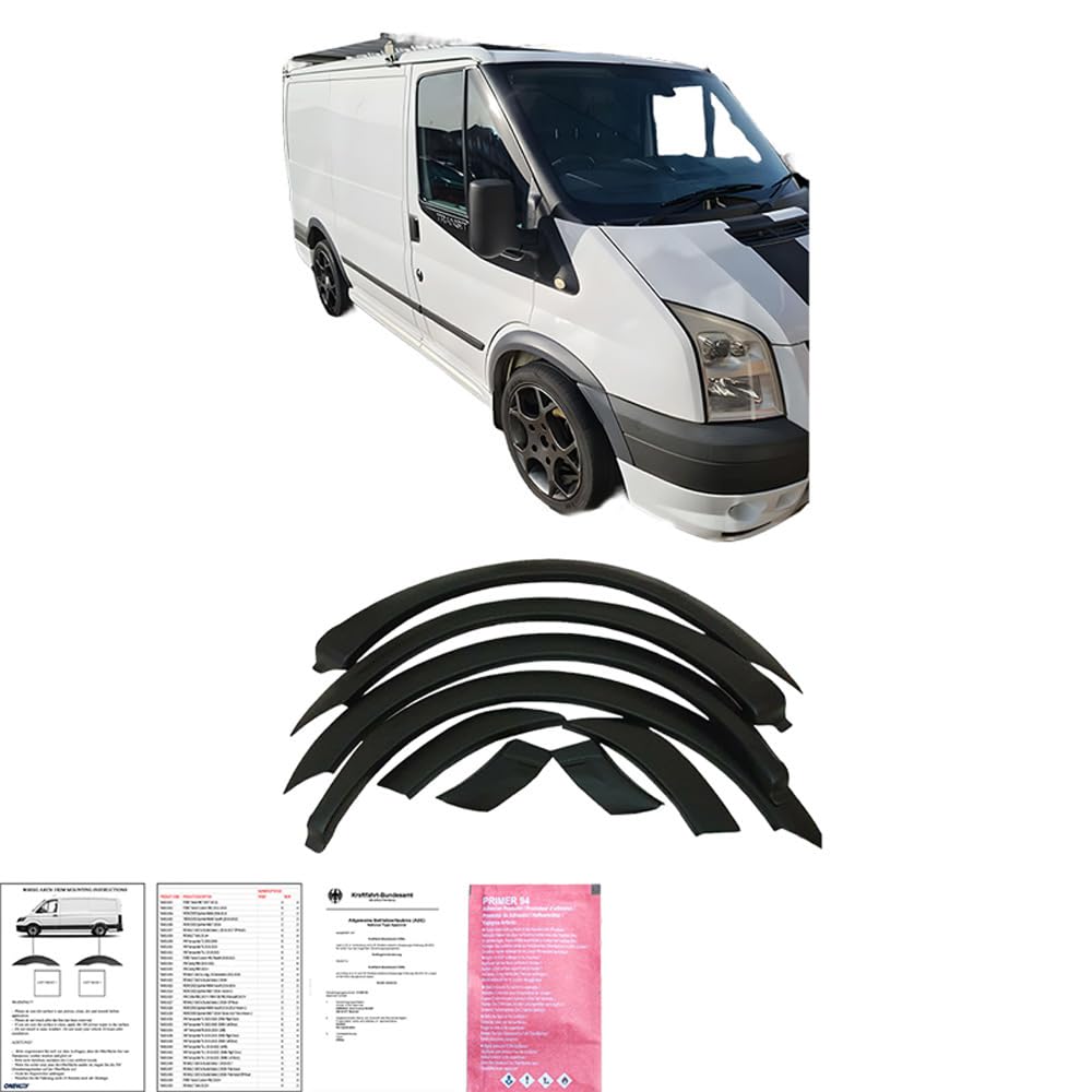 Radlaufschutz Radlaufleisten kompatibel mit Ford Transit MK7 2007-2013 8 TLG. mit ABE TÜV