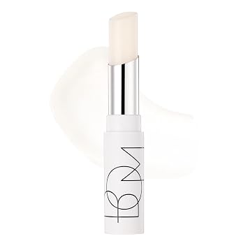 BOM COSMETICS Dewy Lip Balm #1 PURE VANILLA, Sheer Glow Lip Care with Vitamin E and Shea Butter for Hydration, Nourishment, and Plump Lips, Buildable Juicy Shine in 7 Lively Colors, Korean Lip Makeup