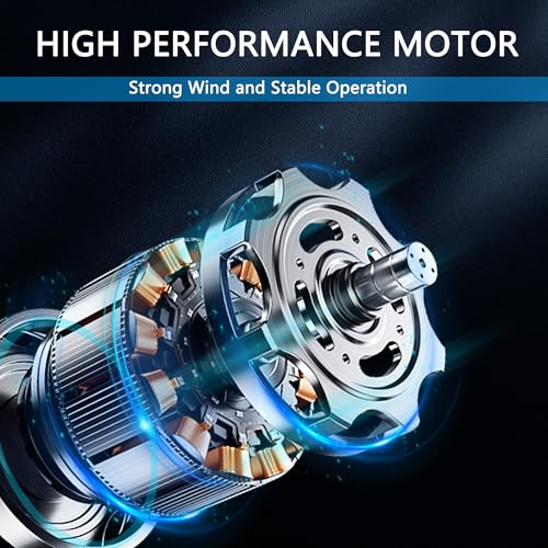 Image of 14 Inch Inline Duct Fan, 2450 CFM Duct Fan Constant Speed - Ventilation Exhaust Fan for Heating Cooling Booster, Grow Tents, Hydroponics, NSK /SKF bearings, ETL Listed