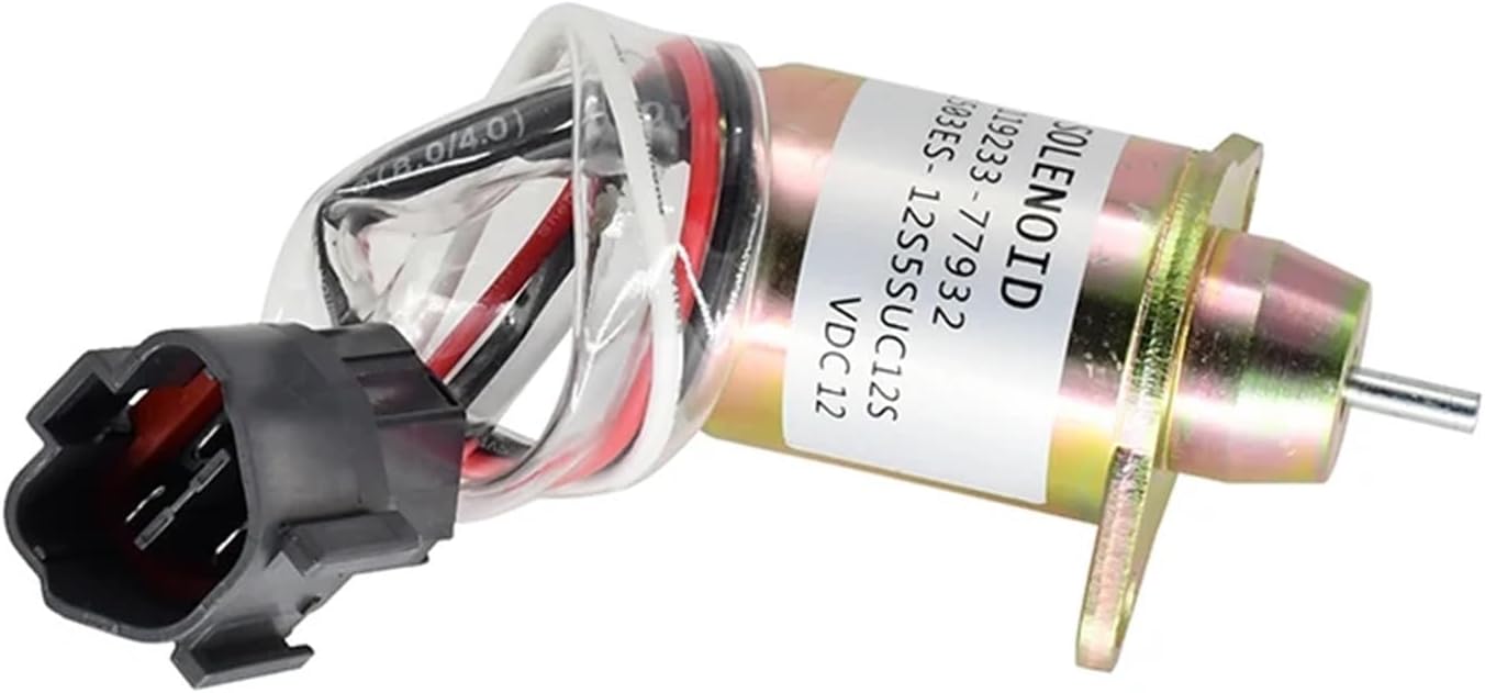 Fuel Shut Off Solenoid 119233-77932 M810324 Compatible With 119233-77932 Compatible With 1503ES-12S5SUC12S