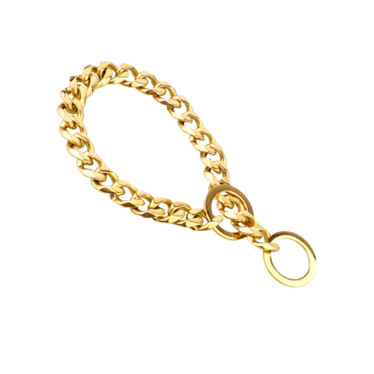 SUPVOX Large Dog Chain Collars Dog Choker Collar Polished Edges Stylish Pet Collar for Fashionable Pups