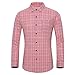 Produktbild NP Plaid Groß Herren Herbst Langarm Hemd Groß Casual Herren Plaid Langarm Shirt Gr. L, rose
