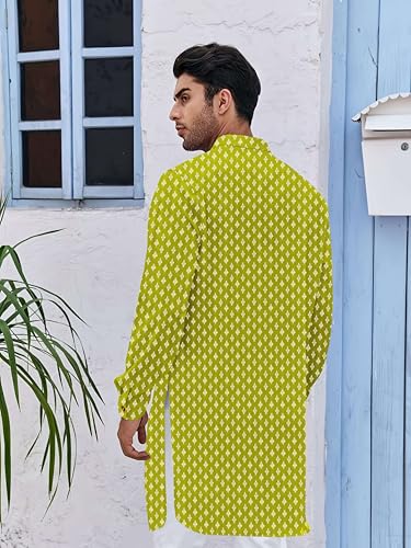 Image of BE ACTIVE Cotton Kurta for Men | Traditional and Classy Design | Indian Kurta | Full Sleeve Kurta