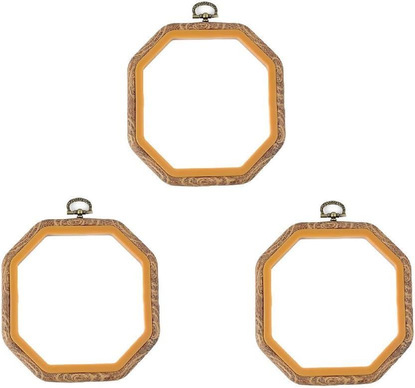 Lumiere Embroidery Hoop Bulk Cross Stitch Hoop Ring Ornament (Octagon 1)