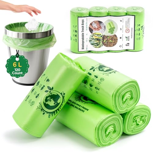 Small Trash Bags 1.2 Gallon 120 Count
