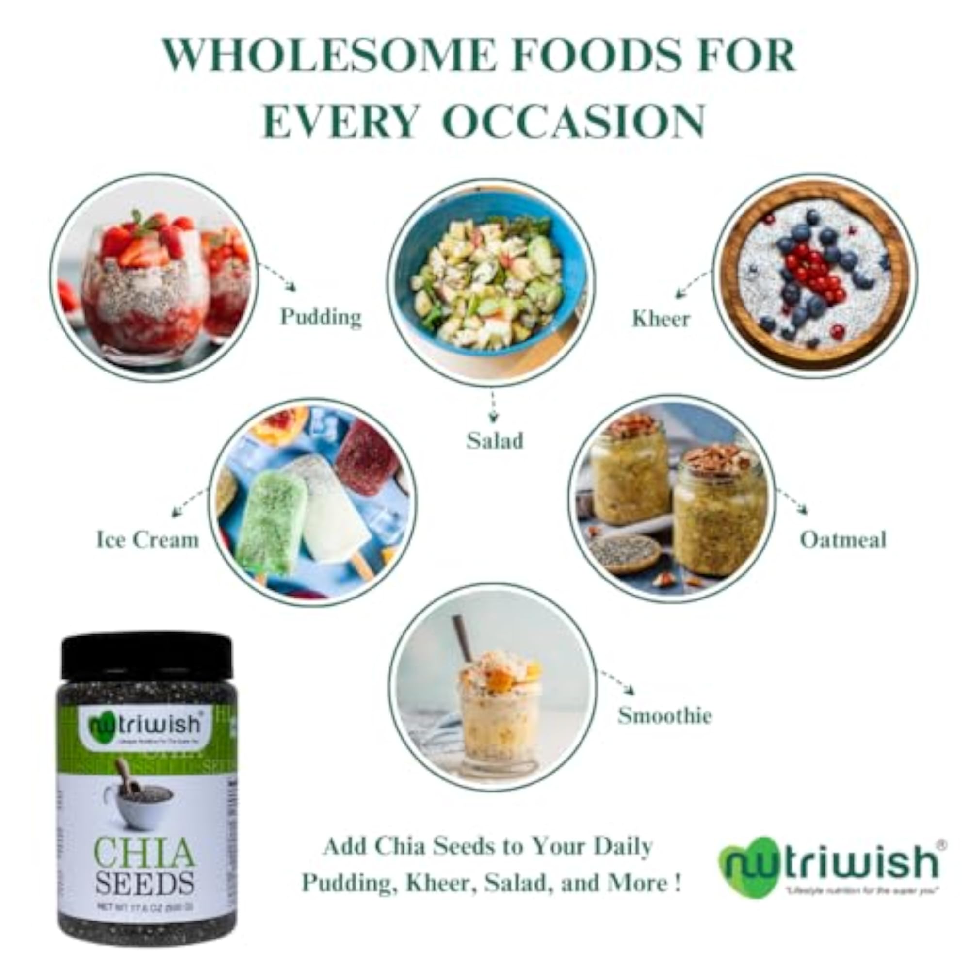 Nutriwish Chia Seeds - 500 g