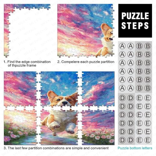 Puzzle de perro Corgi de 1000 piezas para tardes de desconexión 4