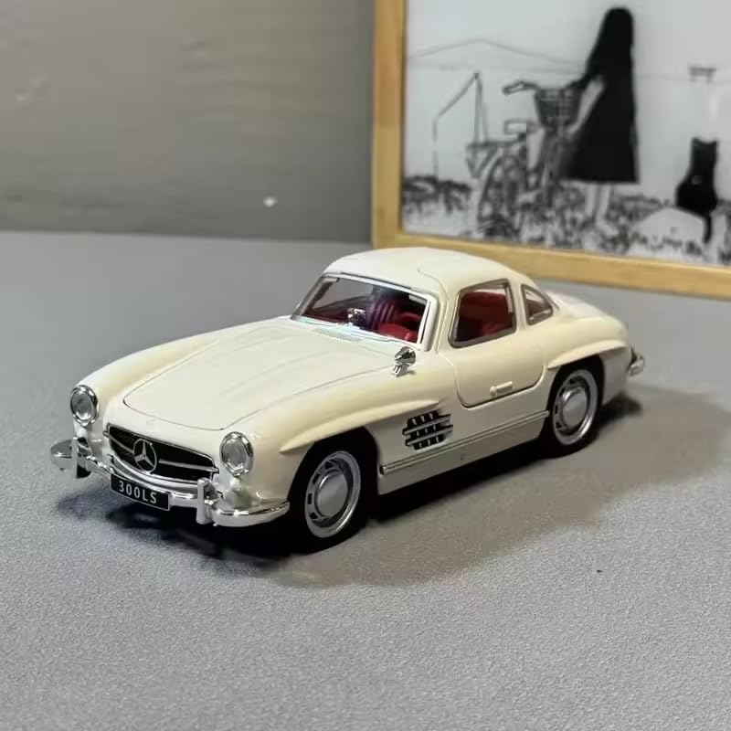 Image of Alokik Enterprise 1:32 Mercedees Benz Classic 300LS Sport Diecast Metal Pull Back Car with 2 Openable Doors with Sound and Lights Toy Decoration Car Best Gift Toys for Kids 【Color As Per Stock】