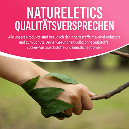 NATURELETICS HIMBEERE 1kg - Natürliches Premium Whey Protein aus Deutschland ohne Zusatz von Zucker, Süßstoffe, Aspartam & Sucralose - kohlenhydratarm – 22,6 % BCAA – reines Eiweißpulver