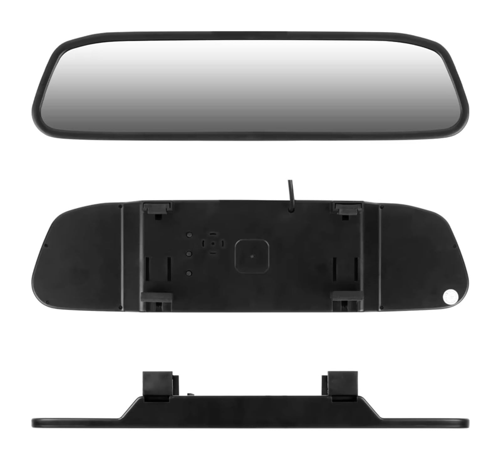 Cámara Visión Trasera para Espejo Interior Coche 12 V Monitor Aparcamiento Reproductor DVD PDC Pantalla 4,3 Pulgadas Vídeo HD Cámara de Respaldo(Only Mirror)