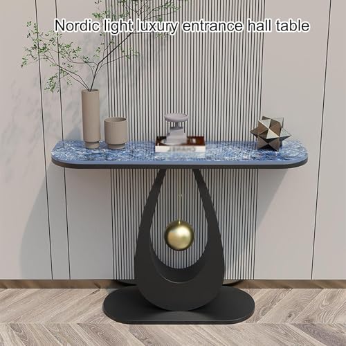 Mesa de consola para sofá moderna que optimiza pasillos estrechos 3