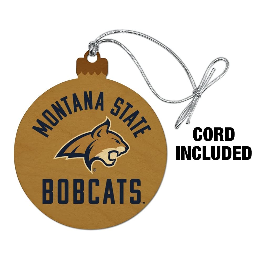 GRAPHICS & MORE Montana State University Bobcats Wood Christmas Tree Holiday Ornament