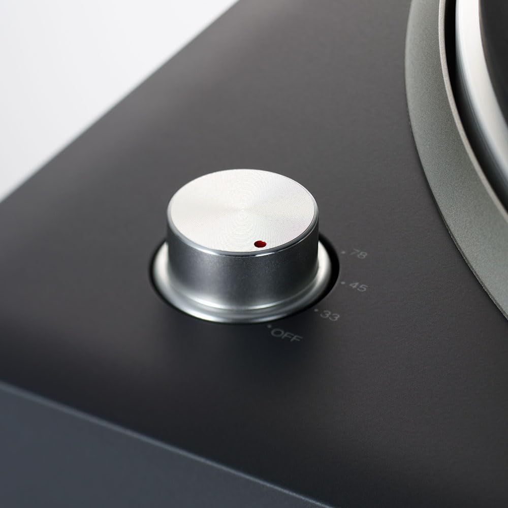 Denon Platine tournante Bluetooth Hi-FI DP-500BT (Noir), préampli Phono commutable intégré, contrôle Semi-Automatique, Cartouche MM, Tourne-Disque Vinyle à entraînement par Courroie 33⅓, 45 et 78 TR