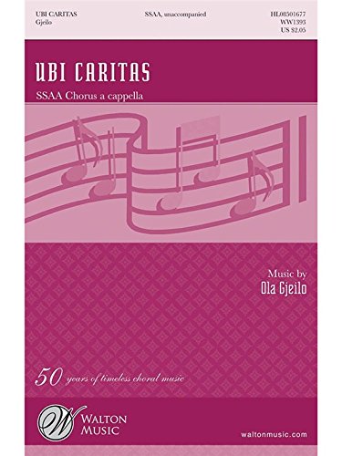 Ola Gjeilo-Ubi Caritas-Vocal Score