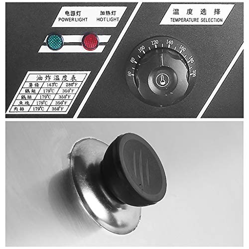 VVHUDA Kommerzielle Doppelzylinder Fritteuse Edelstahl Braten Blau Intelligente Temperaturregelung Restaurant Ausrüstung Energie Sparen Kleine Geschenk – Bild 8