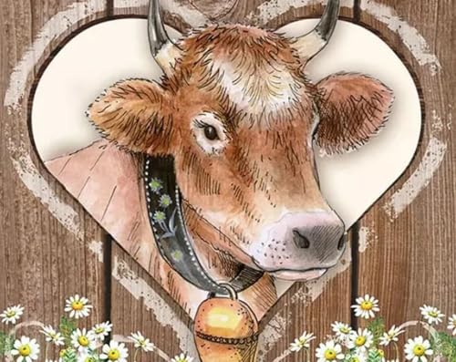 Set of 2 Individual Decoupage Paper Party Napkin Cow Heifer Cattle Bull Watercolor Decor Luncheon Napkins for a Birthday Holiday, Wedding, Cocktail Party