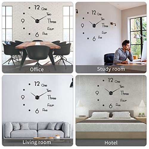 SOLEDI Orologio da Parete Adesivo Moderno Grande
