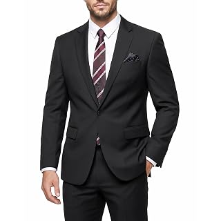Terno masculino 2 peças de cor sólida com blazer de um botão