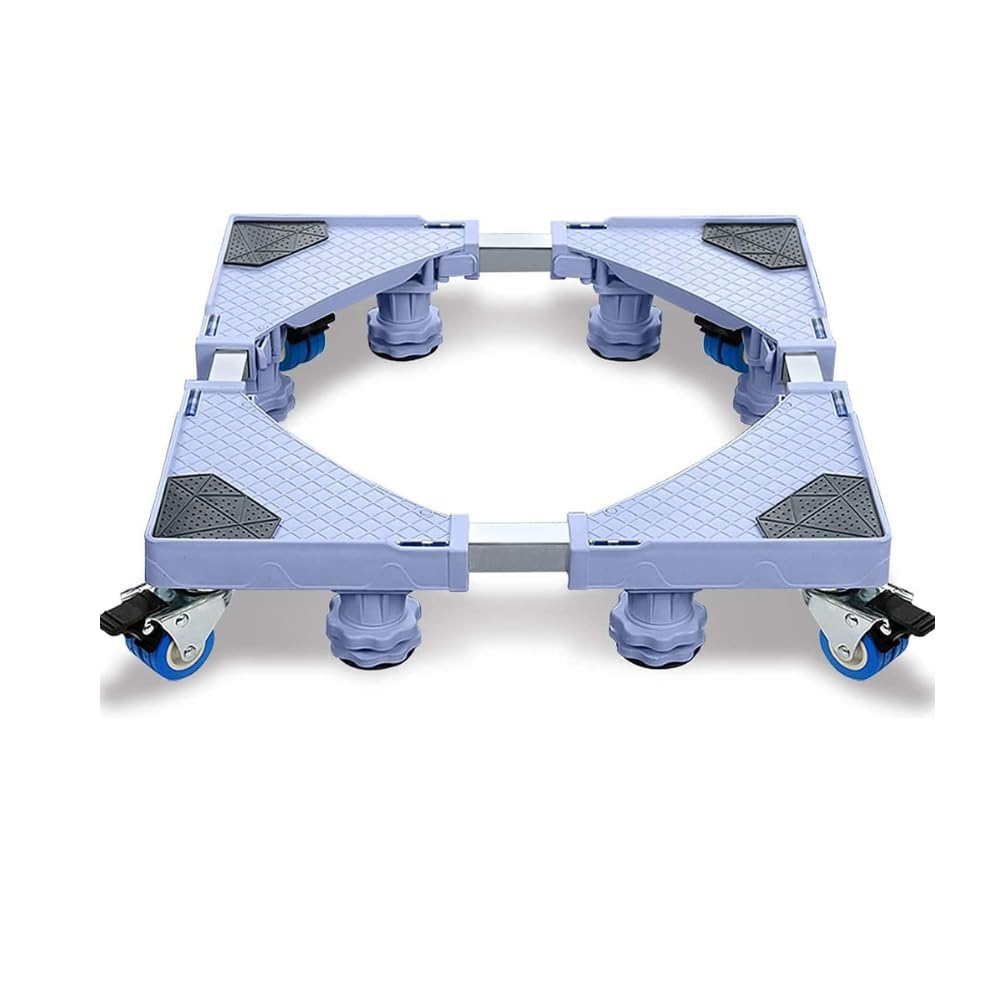 Sponsored Ad - Premium Adjustable Front Load Washing Machine/Heavy Load Refrigerator/Heavy Load Fridge/Heavy Load Dishwasher Trolley/Stand with Wheels and Legs : Colour : Bluish Grey