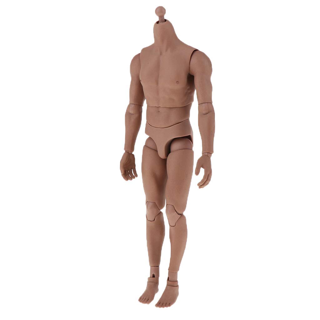 ZSMD 12" Male Seamless Action Figures-Realistic Plastic Body-1/6 Scale Super Flexible Male Figure Dolls for Arts/Drawings/Photography