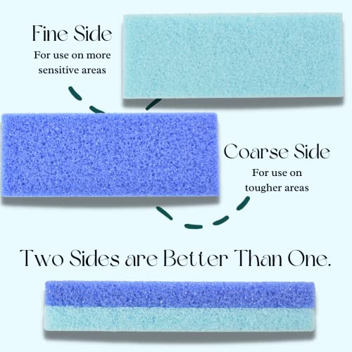 Mantello Foot Scrubber Pumice Stone For Feet- Foot Scrubbers For Use In Shower And Foot Tub- Pedicure Supplies Feet Scrubber For Dead Skin- Double Sided Foot Scrubber Dead Skin Remover- 4 Pack #TOP3