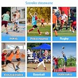 AUYAO 6 szt. Kamizelki dla dorosłych i dzieci, Team Training, oddychające siatka, bez rękawów, treningowe koszulki, nakładki na koszulki, szybkoschnące koszulki sportowe, kamizelka do ćwiczeń