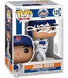 Juan Soto #125 Facsimile Signed Reprint Laser Autographed Funko POP! Baseball MLB: New York Mets Figurine with Protector Case